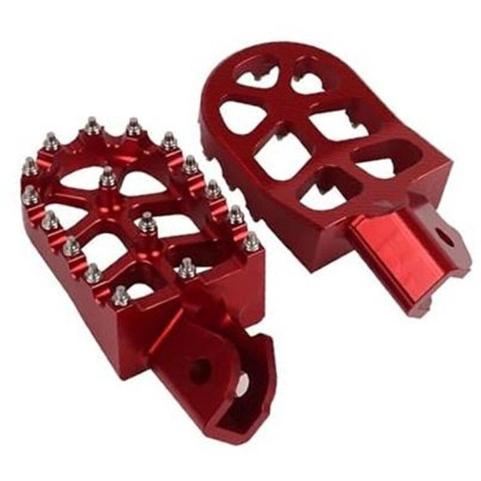 Motorcycle Foot Pegs For Crf150f Crf230f 20032020, Cnc Alloy Antislip Anodized Footrests Red 9365049275729