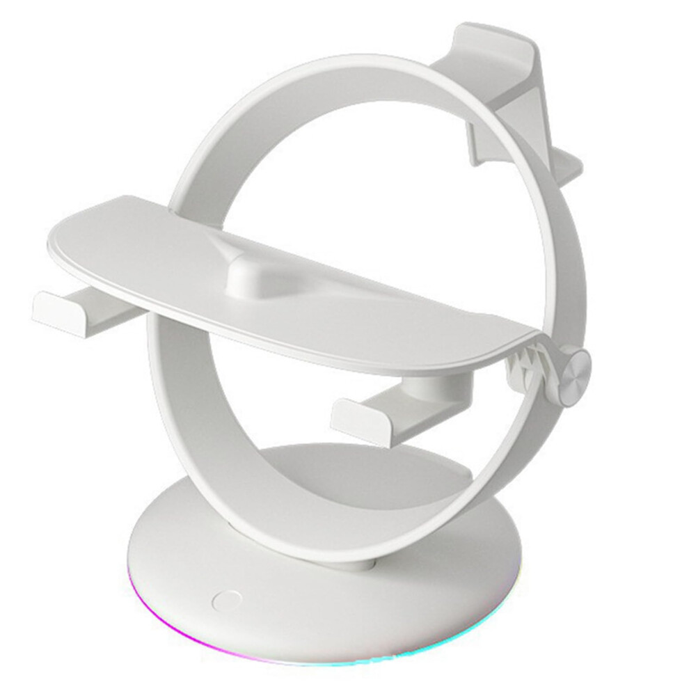 Vr Headset Stand For Desk With Rgb Lighting Base, Stable Display Dock And Organized Storage 9365049275767