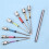 Wood Handle Embroidery Pen with 7 Replaceable Tip and Threading 5
