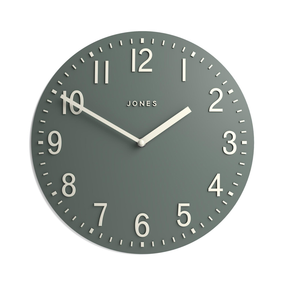 Jones Clocks? Chilli Wall Clock | Modern Convex Clock | 30Cm | | Ideal For The Kitchen, Living Room, Office Or Bedroom Green 8000002596084