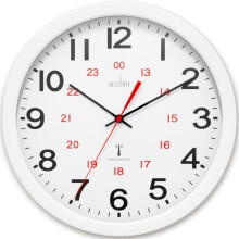 Acctim Wall Clock Radio Controlled 30cm White 74172, 30cm x 30 cm