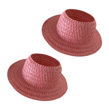 Colorful Doll   Woven Party Hat For  Costume Accessories-Pink