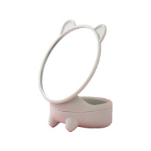 Miroir de maquillage lumineux, rechargeable et facile à assembler, idéal pour les filles et les étudiantes, miroir pivotant à 360 double face