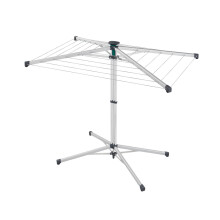 Leifheit Umbrella Stand Dryer LinoPop-Up 140 umbrella clothesline, free-standing outdoor clothesline for gardens and campsites, outdoor washing line