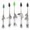 Swimbait Trolling Willow Blade, Ομπρέλα Αλιείας με Ζωηρό Κεφάλι Ψαριού για Γλυκό και Θαλασσινό 6
