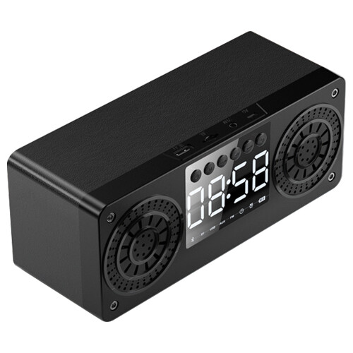 Bluetooth-Lautsprecher-Wecker, multifunktional mit großem Display