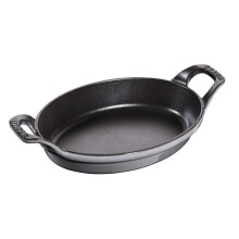 STAUB Oval Roasting Dish, 21 cm, Graphite Grey