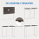 Dripex Dripex Compact Folding Desk No Assembly Required Computer Desk Folding Hobby Craft Table, Dark Oak 4
