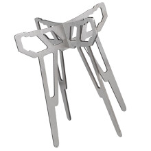 Outdoor Stove Base for Backpacking and Picnics Stainless Steel