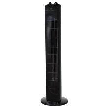 Zanussi 29" Inch, Lightweight, Tower Fan, 3 Speeds, Wide-Angled Oscillation, Powerful Airflow, Quiet Operation, Perfect For Home Or Office, Timer,
