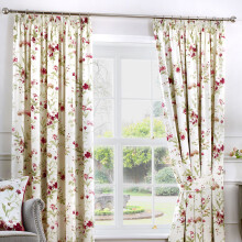 Fusion - Jeannie - Curtains, 229 x 229cm, Red