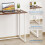 Dripex Dripex Compact Folding Desk No Assembly Required Computer Desk Folding Hobby Craft Table, Brown 5