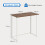 Dripex Dripex Compact Folding Desk No Assembly Required Computer Desk Folding Hobby Craft Table, Brown 2