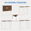 Dripex Dripex Compact Folding Desk No Assembly Required Computer Desk Folding Hobby Craft Table, Brown 4