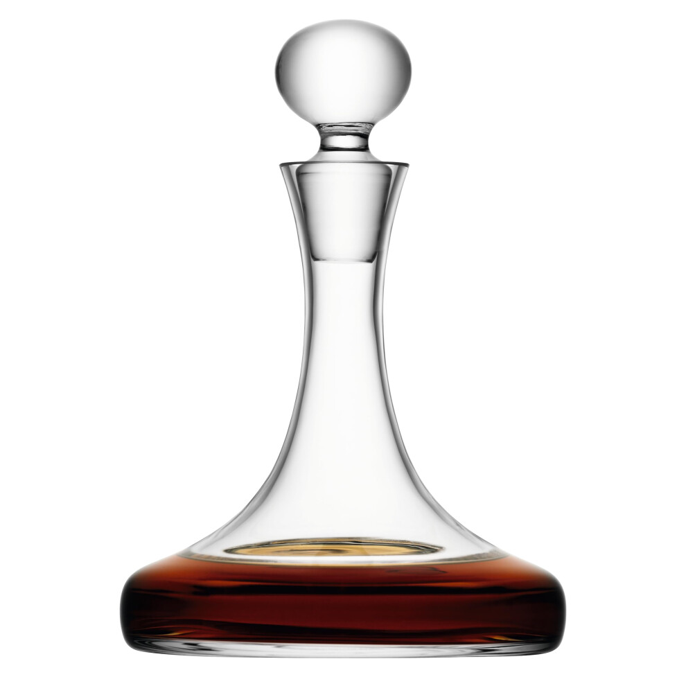 Lsa International Bar Ships Decanter 1 Litre Clear| 1 Unit | Mouthblown And Handmade Glass | Br32