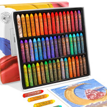 Paul Rubens Oil Pastels, 48 Colors HaiYa Artist Soft Oil Pastels Vibrant and Creamy, Art Supplies for Artists, Beginners, Students, Art Painting