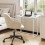 Dripex Dripex Compact Folding Desk No Assembly Required Computer Desk Folding Hobby Craft Table, White 3