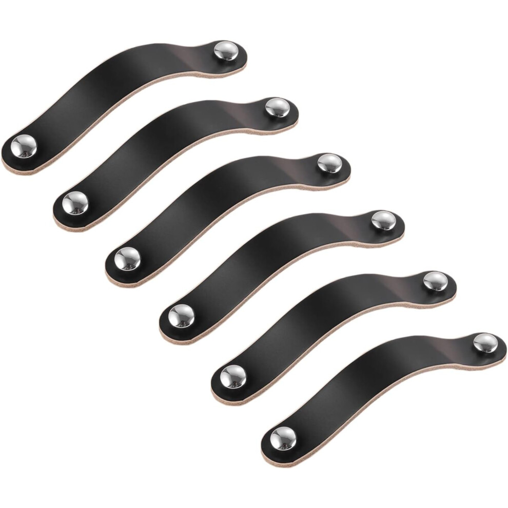 Drawer Pulls Handle For Furniture Upgrade, Comfortable Grip Leather Cabinet Knobs With Anti-Static Surface, Wear Resistance & Firm Structure, Stylish 9198585129993