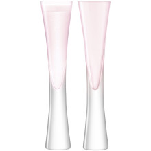 LSA International Moya Champagne Flute 170ml Blush x 2, 2 Count