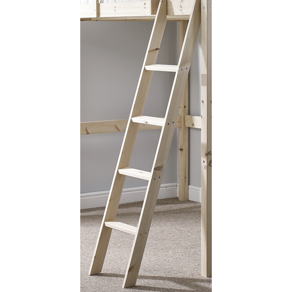 Strictly Beds And Bunks Ltd Strictly Beds And Bunks Pine Bunkbed Ladder - Replacement Bunk Bed Slanted Ladder Solid Pine, Natural, Or (Natural) White/Black/Grey
