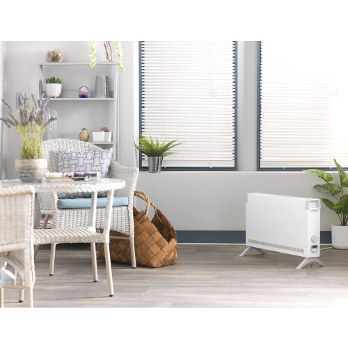 Dimplex Dimplex Freestanding and wall mountable Convector with electronic thermostat Plus 7 day timer, White/Grey, 3 kW 2