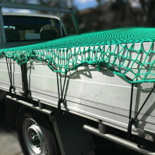 Heavy Duty Elastic Cargo Net for Truck Bed with Hooks, Adjustable SUV and Van Fit, 2x3m