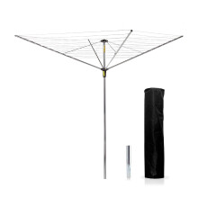 Minky Outdoor Rotary Airer, Alloy Steel, Silver, 45m