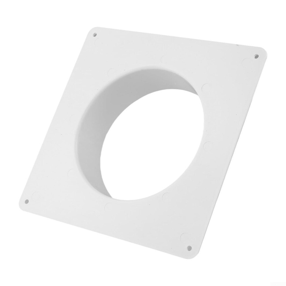 150Mm Plastic Hvac Duct Connector Flange For Secure Ventilation, Square Fitting For Bathroom Fan 9365049278065