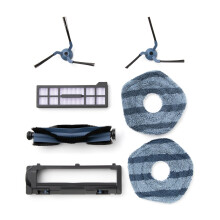 Replacement Parts Kit for eufy X10 Pro Omni Robot Vacuum, Roller Brush with Bristles and Rubber, Brush Guard, 2 Side Brushes, Washable Filter, and 2