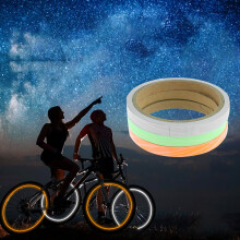 Rollen mit fluoreszierendem Klebeband, Neonband, selbstklebendem Markierungsband, Warnband, Phosphorband, im Dunkeln leuchtendem Band, 10 mm x 3 m,
