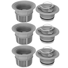 Kit de reemplazo de válvula de aire para botes inflables con malla filtrante, antifugas, inflado rápido, válvulas de seguridad de PVC, fácil