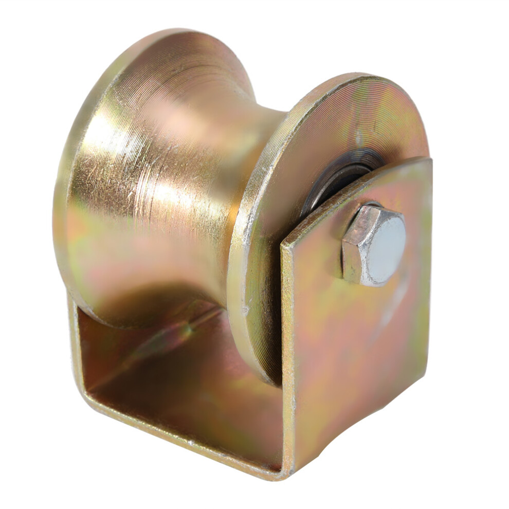 U Groove Pulley For Mechanical Equipment, Stainless Steel Pulley Block Heavy Duty Rigid Caster Reduces Noise Smooth Operation In Temperature Range -40 9198585130685