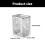 Glaciers Pattern Wall Mounted Storage Box Space Saving-Clear 2