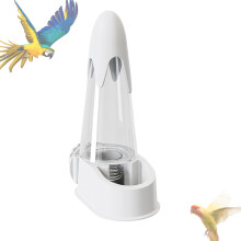 Bird Water Dispenser Parakeet Cage Automatic Water Feeder For Small Medium Birds Easy Install Cockatiels Lovebirds White