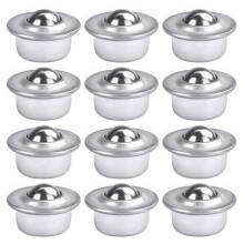 Roller Ball Transfer Bearing, High Load Capacity 360-Degree Rotation Stainless Steel Ball Transfer, Galvanized Carbon Steel Construction Strong and Du