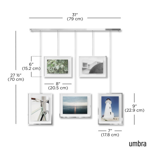 Umbra Umbra Photo Frames, Chrome, Normal, 5 Frames 2