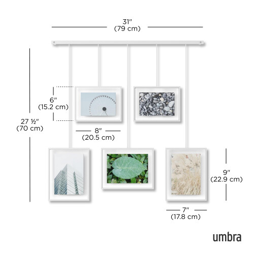 Umbra Umbra Photo Frames, White, normal, 5 Frames 2