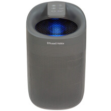 Russell Hobbs RHDH1101G Ozone Free, 750ml/day 2 in 1 Grey Dehumidifier/Air Purifier, 20m2 Room Size, LED Lighting & Captures Bacteria, for Home,