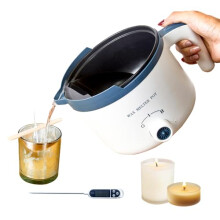 Ksedcon Electric Wax Melter, Candle Wax Melter for Candle Making with Lid, Double Boiler Wax Melting Pot with Pouring Spout (UK Plug)