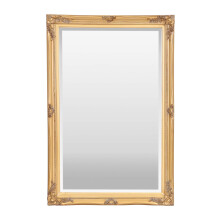 Select Mirrors Rennes Vintage Wall Mirror - Shabby Chic Baroque, Antique, French Design - Solid Wood Frame (50cm x 70cm, Antique Gold)