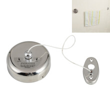Étendoir à linge rétractable pour la lessive, séchoir à linge automatique avec corde en acier inoxydable réglable, étendoir mural robuste.