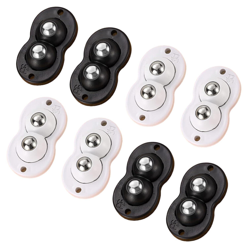 Caster Wheels For Furniture, Quality Abs Material With Double Ball Design, Self Adhesive Mini Casters For Wide Range Application, Smooth Gliding On Va 9198585130463