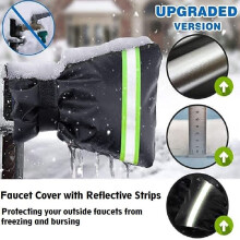 Capas protetoras para torneiras externas no inverno, tamanho universal, com isolamento térmico e tampas reutilizáveis para torneiras de jardim.