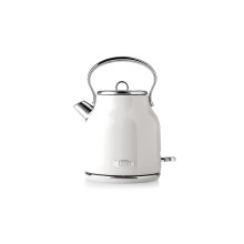 Haden Heritage White Kettle ? 1.7L Stylish Retro Stainless Steel Kettle with Rapid Boil Technology, Cordless Design, Perfect for Tea, Coffee, and