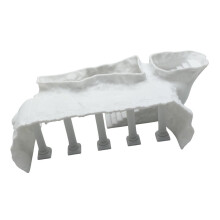 Aquariumdecoraties Plastic Holle Paleizen Ornament, Betta-L Wit