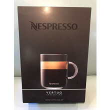 Nespresso Vertuo Coffee Mug Set (2 x 390 ml) incl. 2 Spoons Glass Cups