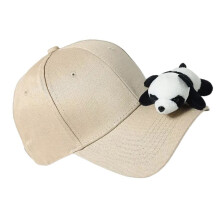 Casquettes de Baseball poupées Panda à la mode pour dames-Beige