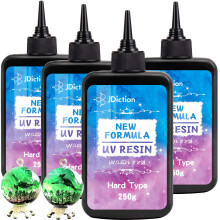 JDiction 1000g UV Resin, New Formula Crystal Clear UV Resin Solar Cure Sunlight Activated Hard UV Resin Kit for Jewelry Making, Casting and Coating