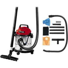 Einhell TC-VC 1812 S Wet And Dry Vacuum Cleaner With Blow Function - 1250W, 12L Stainless Steel Tank, 2.5m Hose, Accessories - Wet-Dry Vacuum For Car,