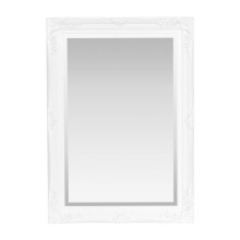 Select Mirrors Rennes Vintage Wall Mirror | Shabby Chic, Baroque, Antique, French Design | Solid Wood Frame | Silver Glass Bevelled Edges | Home Decor
